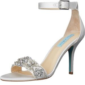 Ivory Satin Betsey Johnson Bridal Heels